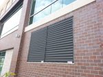 Air Solution Company's HD Commercial Grade Cottonwood Air-Intake Filters Screens are architecturally attractive on the outside of this building.