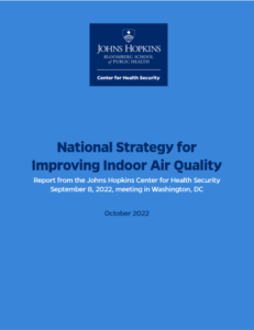 National Strategy for Improving Indoor Air Quality - Oct 2022