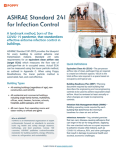 ASHRAE Standard 241 for Infection Control & Poppy